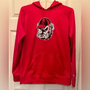 Men’s Champion Georgia Bulldog Hoodie Size Small